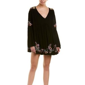 New Haute Rogue Embroidered Gauze Shift Dress NWT